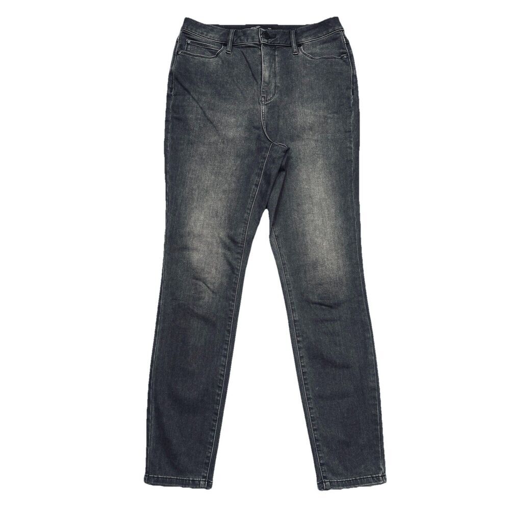 Simply Vera Wang High Rise Skinny Jeans 10 (29x28) Charcoal Wash Stretch Womens